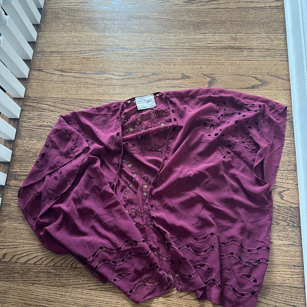 Anthropologie: Beautiful Stories - Women's Bourdeaux Top